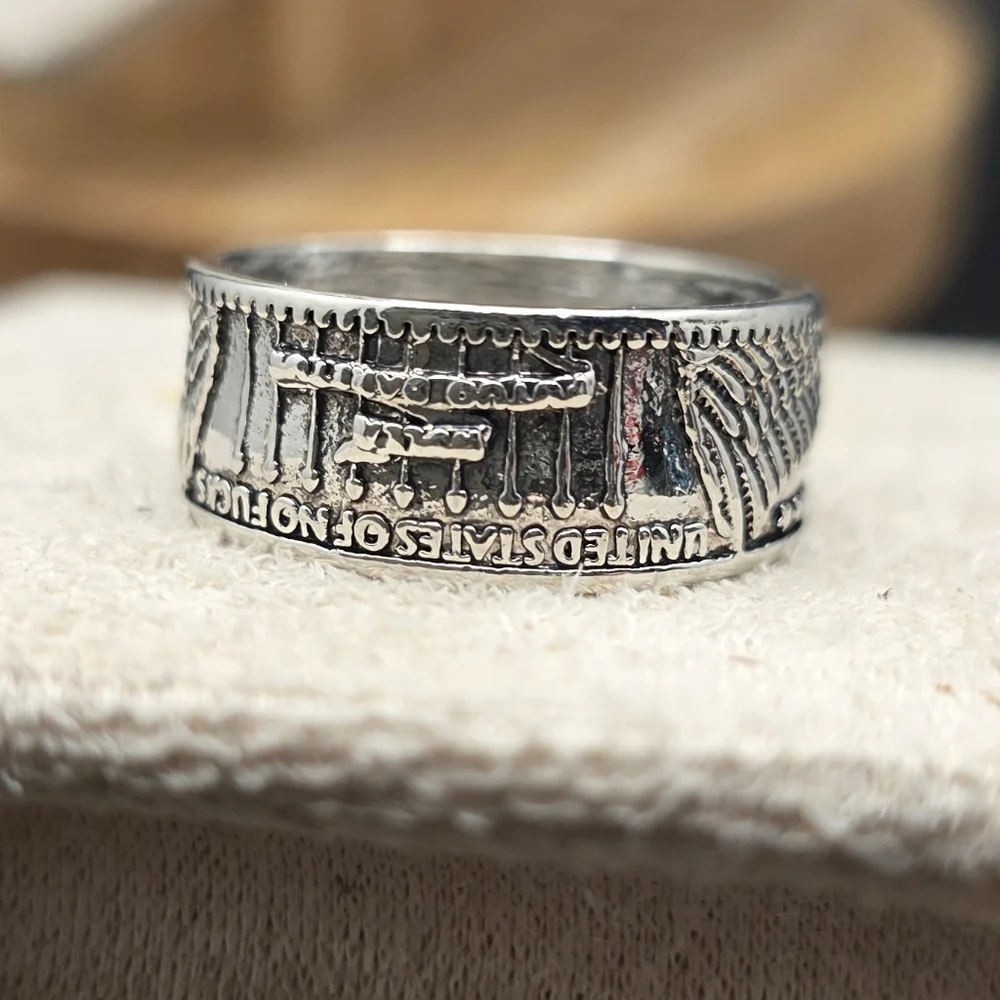 Silver Engraved Ring (2197) - Picture 3 of 3